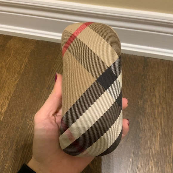 BURBERRY London Glasses Sunglasses Case Hard Clamshell Nova Plaid Authentic - Picture 5 of 16